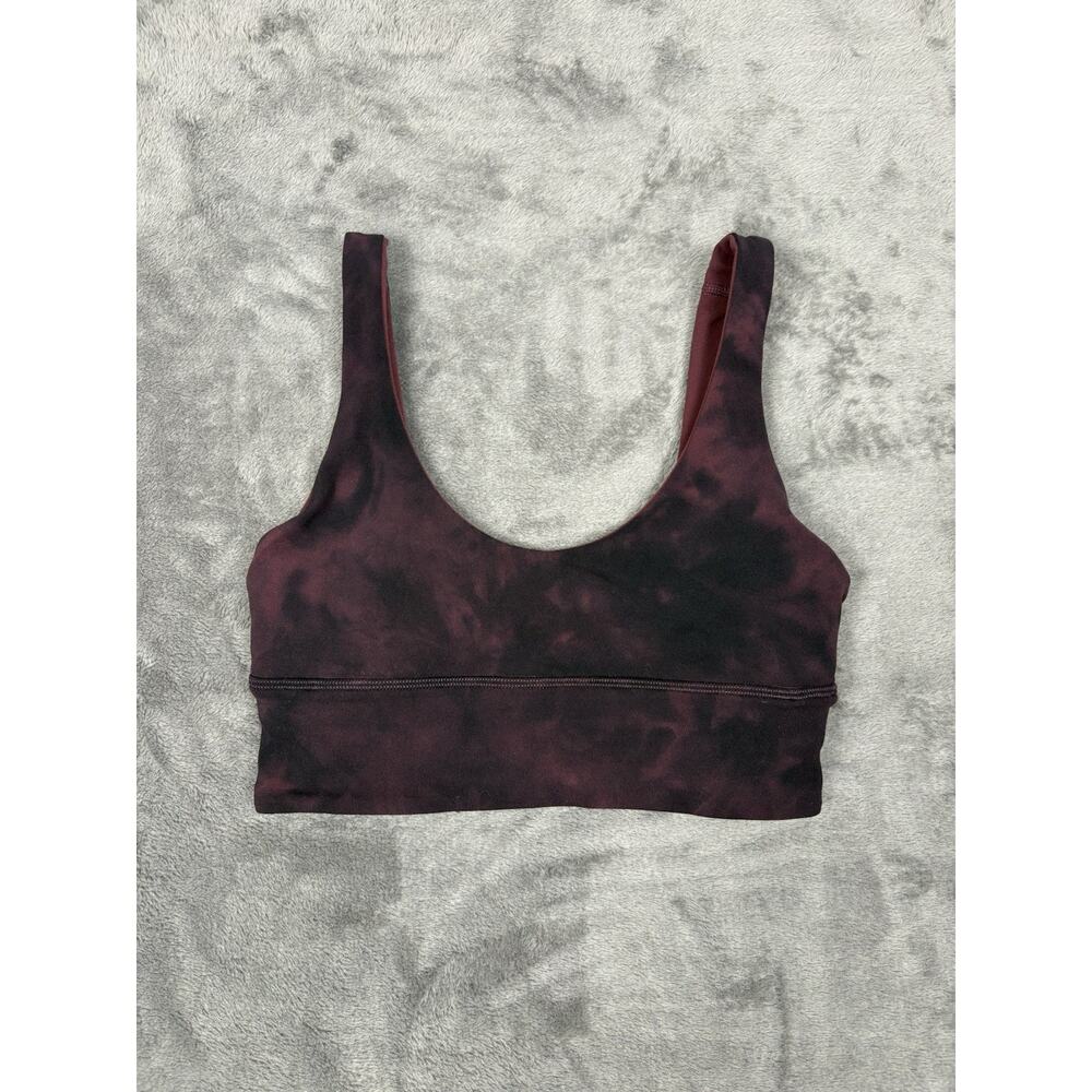 Lululemon Women's‎ Reversible Maroon and Black Camo Bra Size 4 - Picture 3 of 5